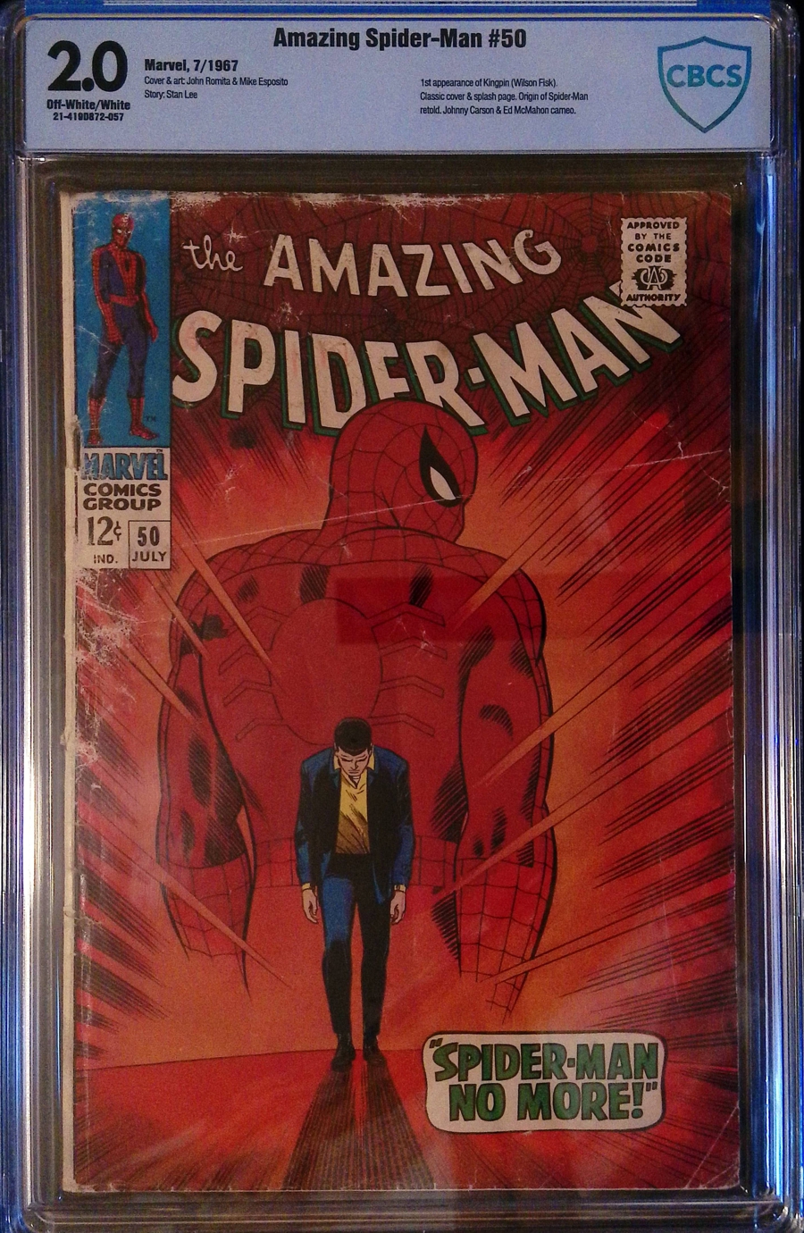 Amazing Spider-man #50 CBCS 2.0